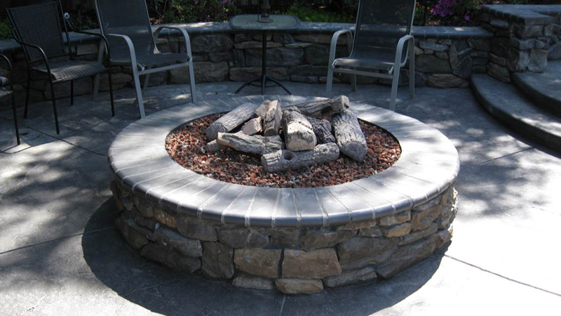 Outdoor Fire Pit Construction Mike S Evergreen Inc