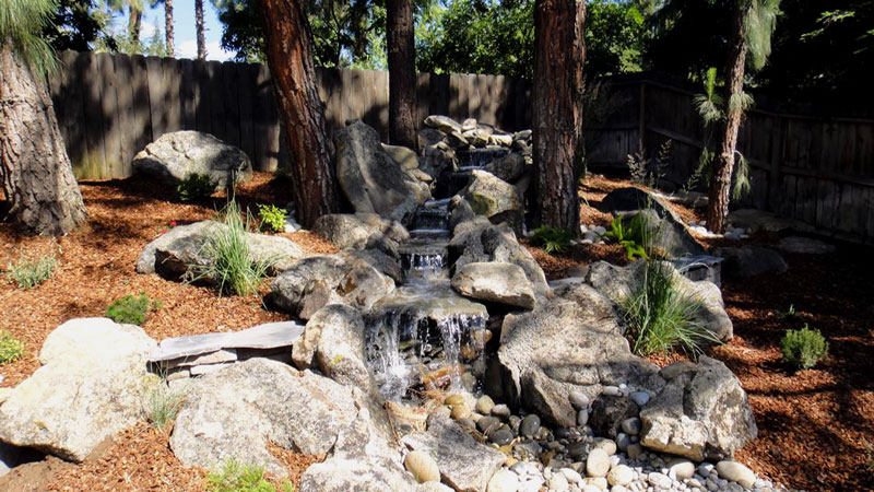 Waterfall Design Fresno Mike S, River Rock Landscaping Fresno Ca